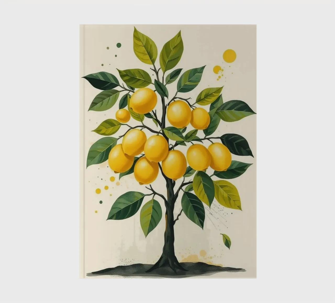 Vibrant Lemon Tree notebook by Artistic-shop