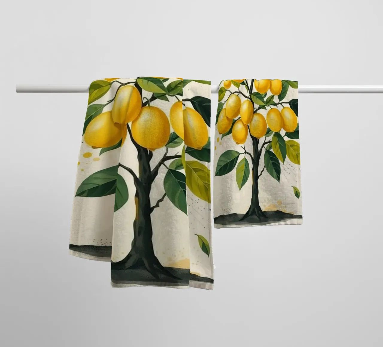 Albero di limone vibrante asciugamano da bagno da Artistic-shop