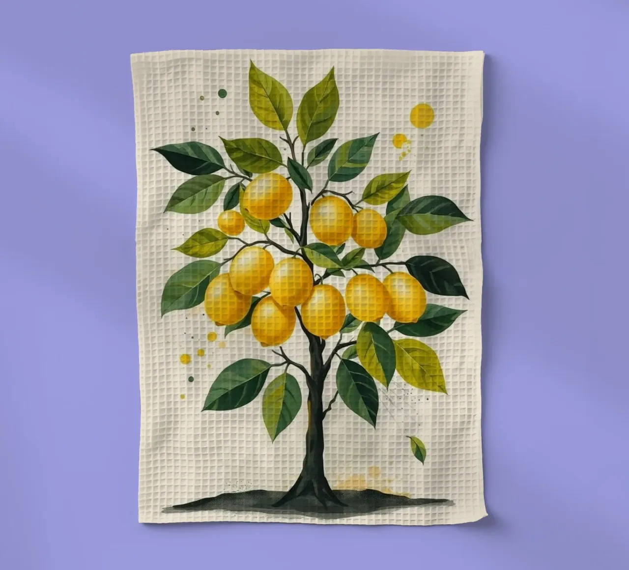Albero di limone vibrante canovaccio da cucina da Artistic-shop