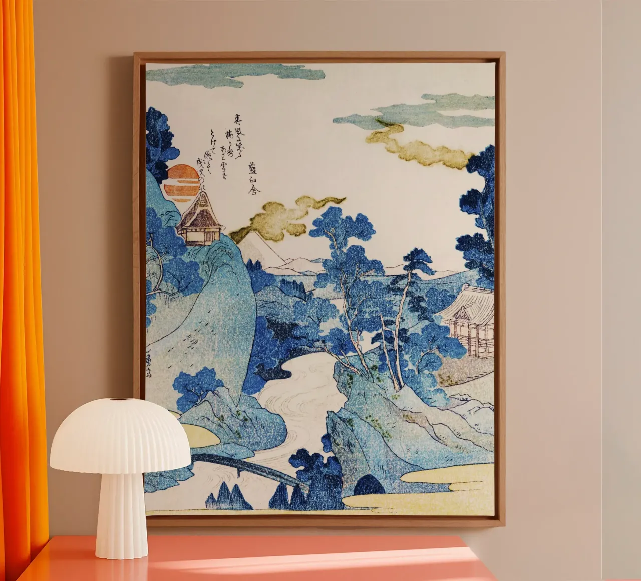 An Evening View of Fuji canvas by Jolie Prints