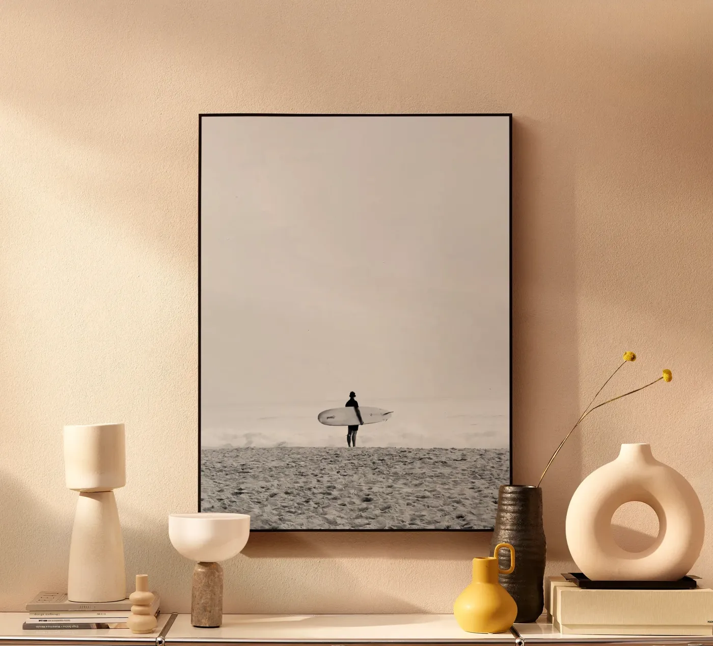 Le Surfeur N&B plexiglass da CALL OF THE OCEAN