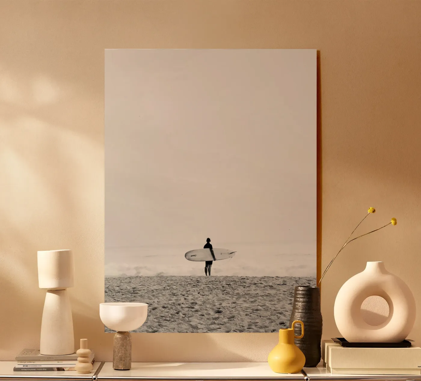 Le Surfeur N&B plexiglass da CALL OF THE OCEAN