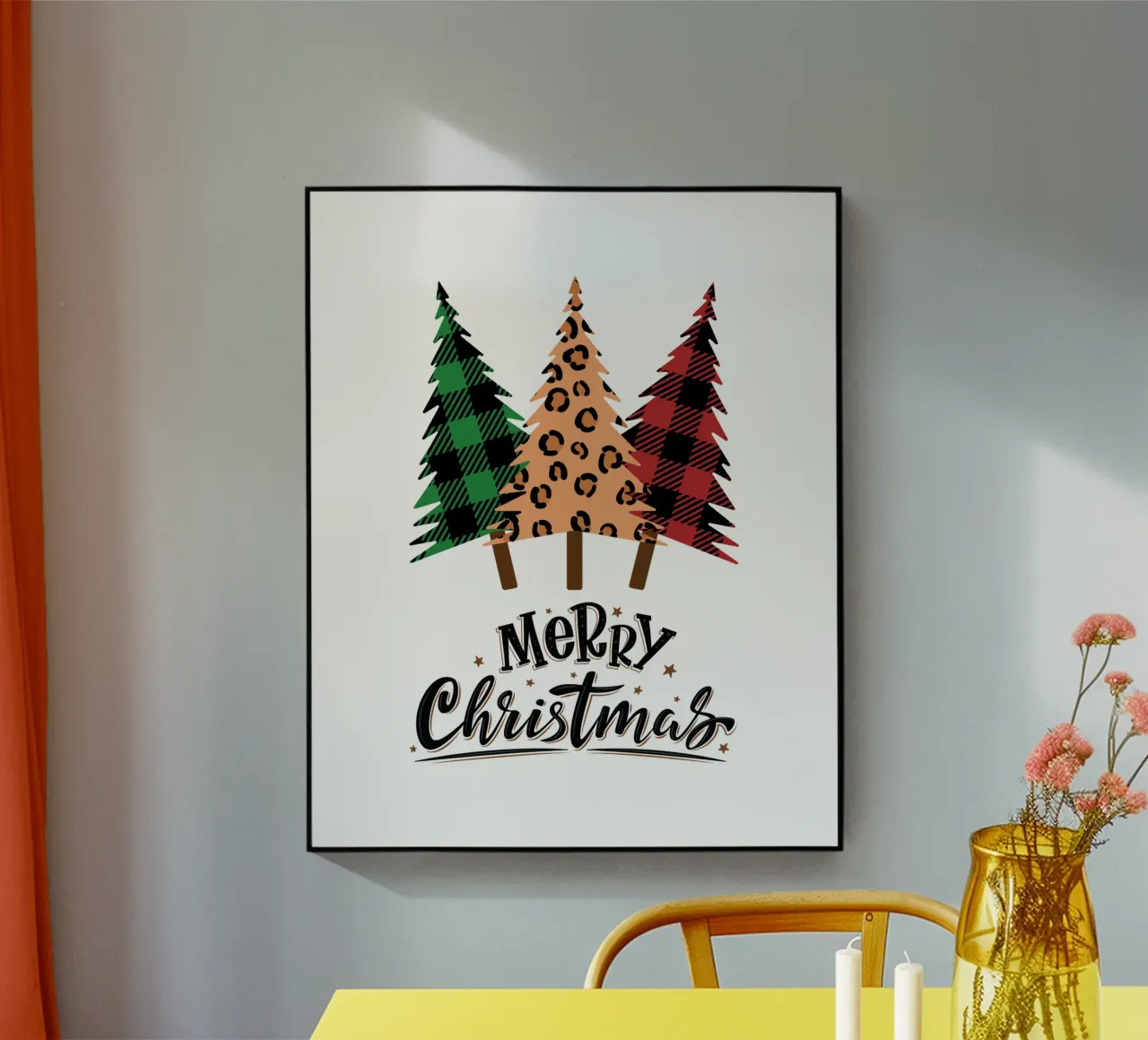3 árboles de Navidad - Feliz Navidad metacrilato de ArtDesign by KBK