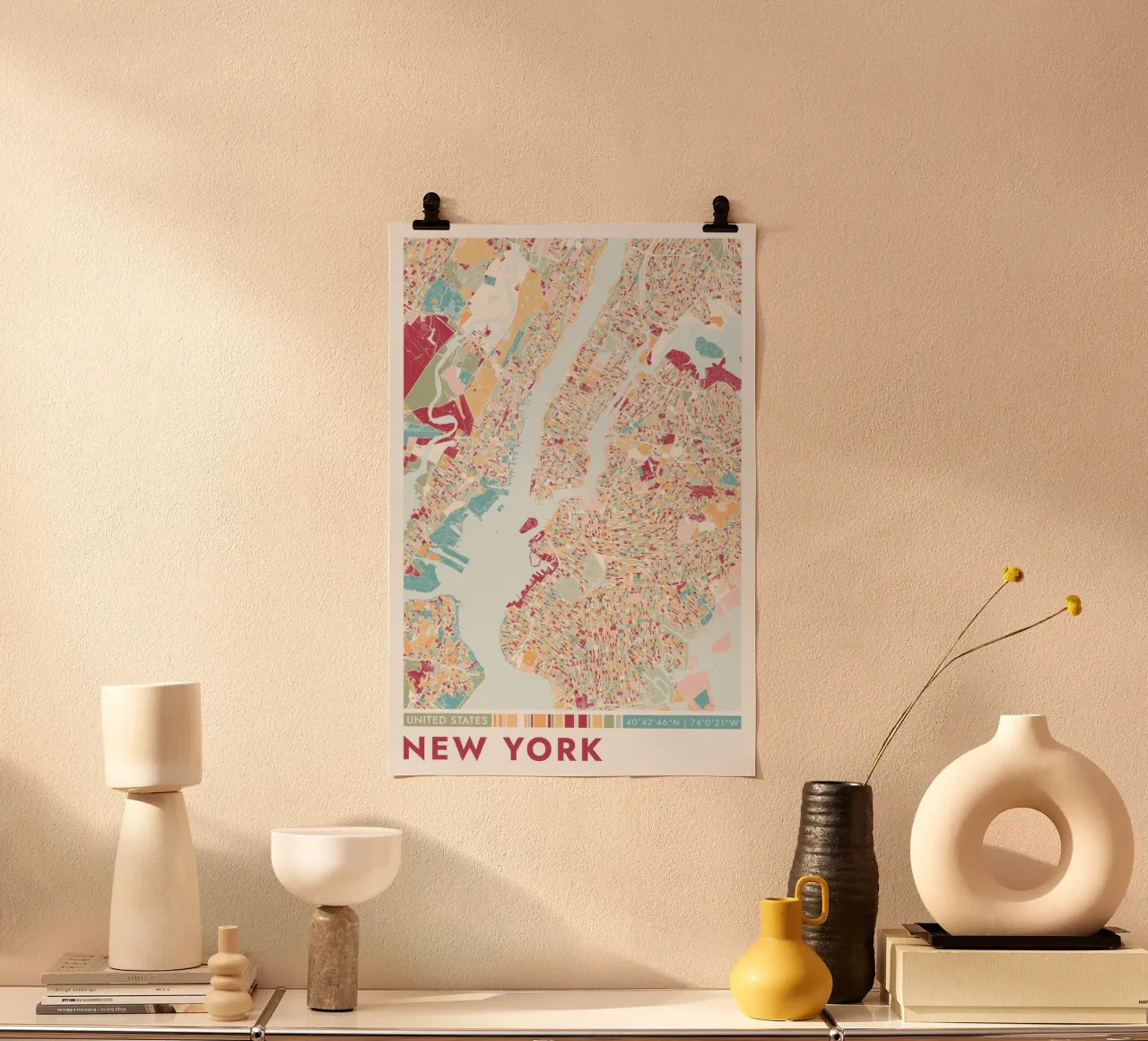 Città di New York carta hahnemühle da CityMapPoster