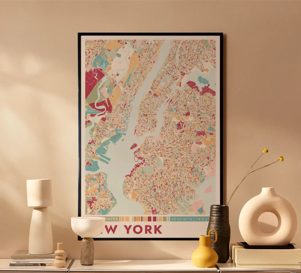 Città di New York carta hahnemühle da CityMapPoster