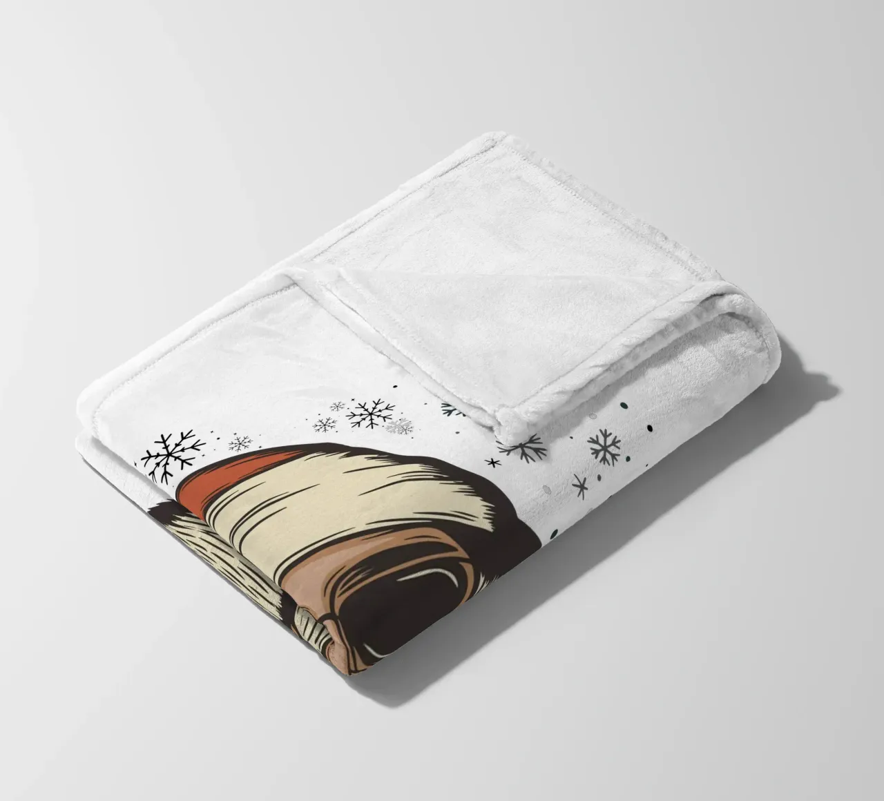 Babbo Natale con occhiali da sole coperta in pile da ArtDesign by KBK