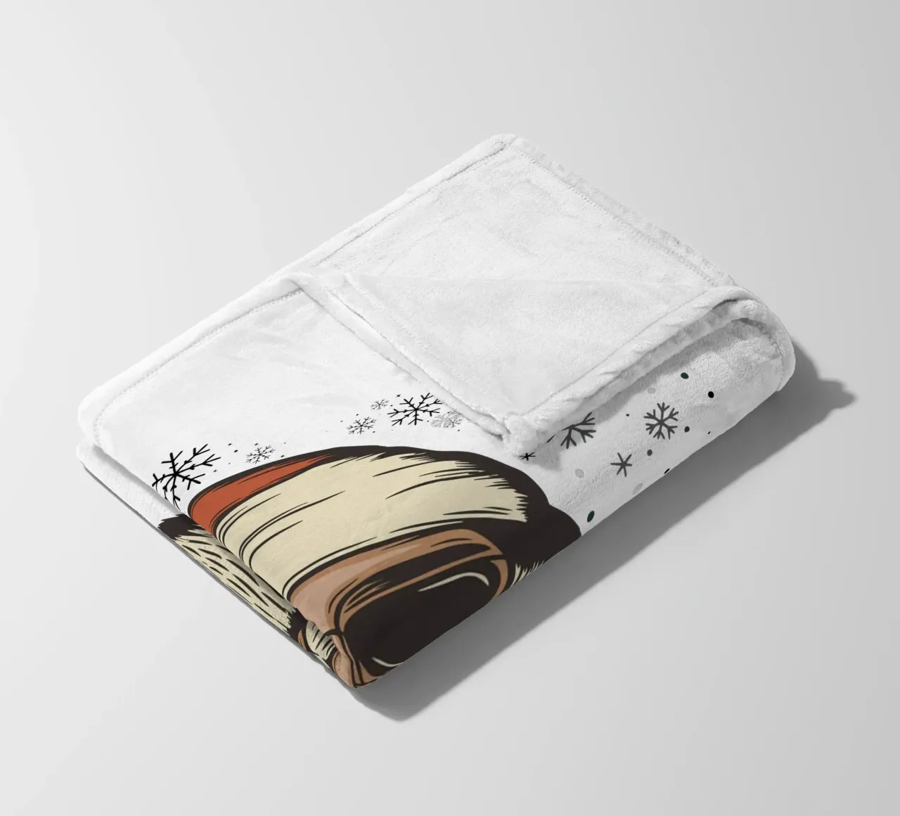 Babbo Natale con occhiali da sole coperta in pile da ArtDesign by KBK