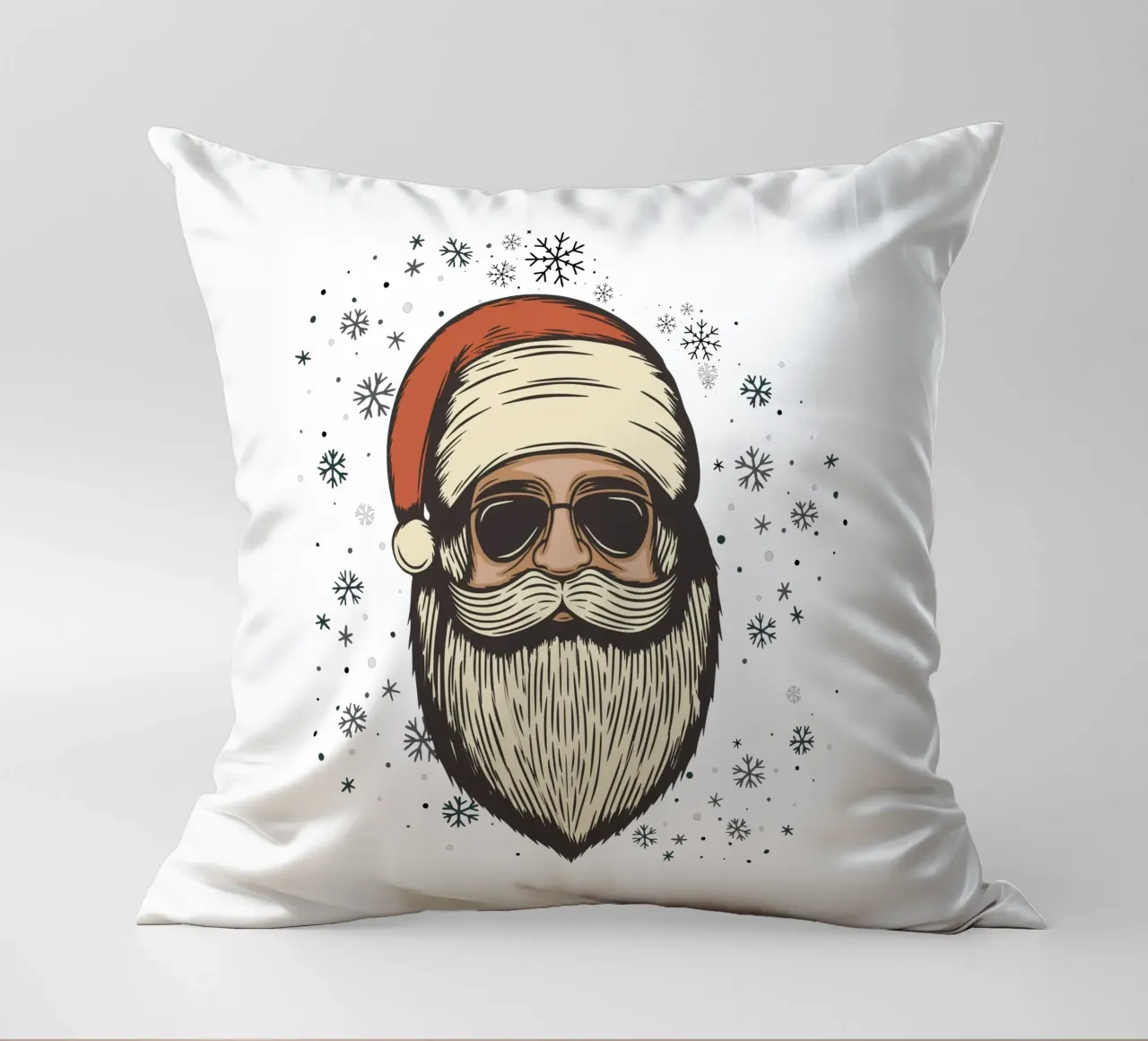 Babbo Natale con occhiali da sole cuscino da ArtDesign by KBK