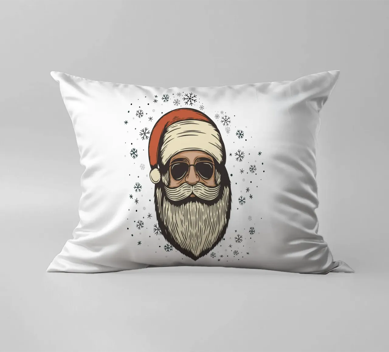 Babbo Natale con occhiali da sole cuscino da ArtDesign by KBK