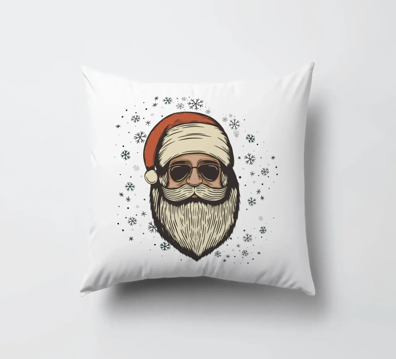 Babbo Natale con occhiali da sole cuscino da ArtDesign by KBK