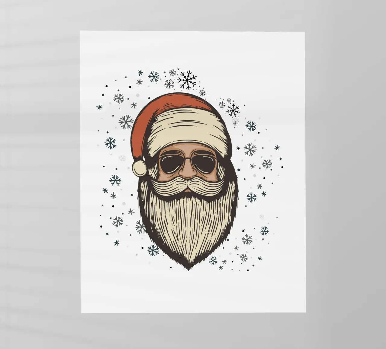 Babbo Natale con occhiali da sole pellicola backlit da ArtDesign by KBK