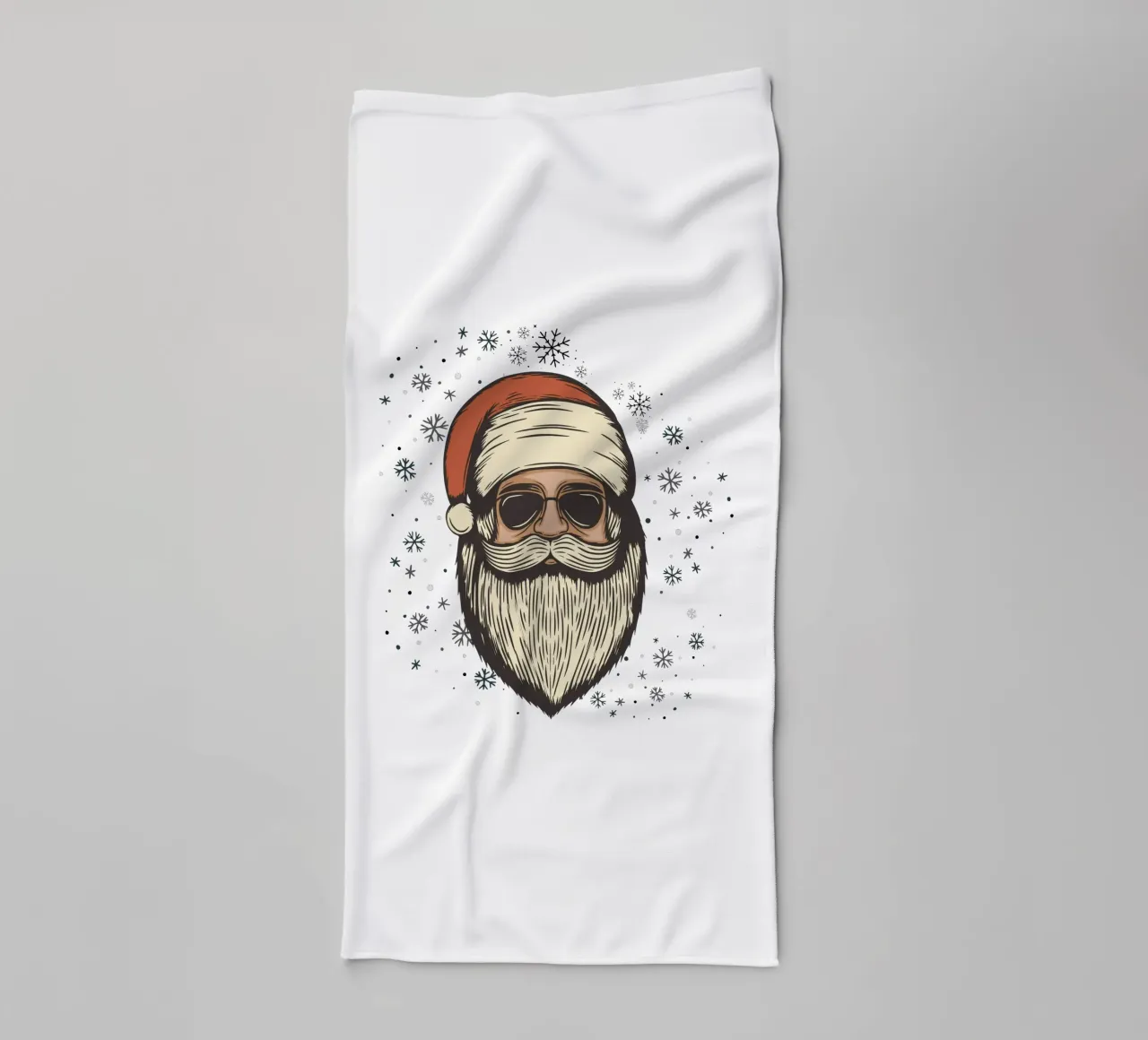 Babbo Natale con occhiali da sole asciugamano da bagno da ArtDesign by KBK