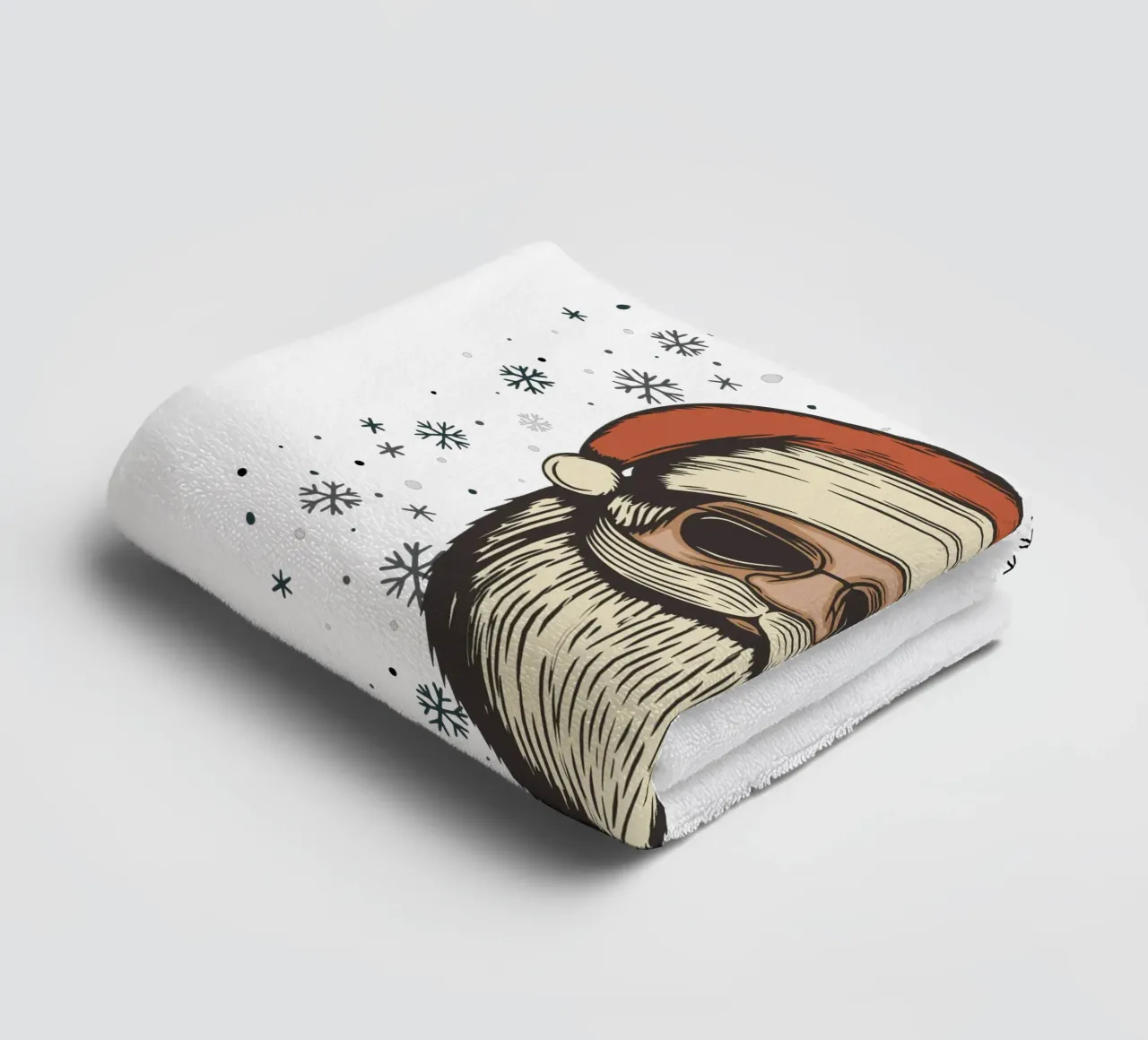 Babbo Natale con occhiali da sole asciugamano da bagno da ArtDesign by KBK