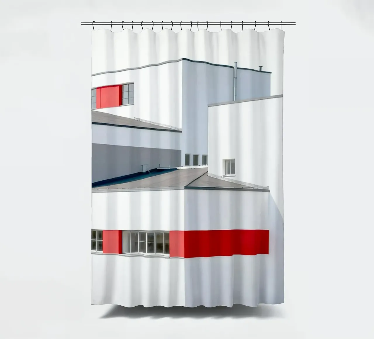 Bauhaus Building Modernist Architecture tenda da doccia da Attaboy Dsgn