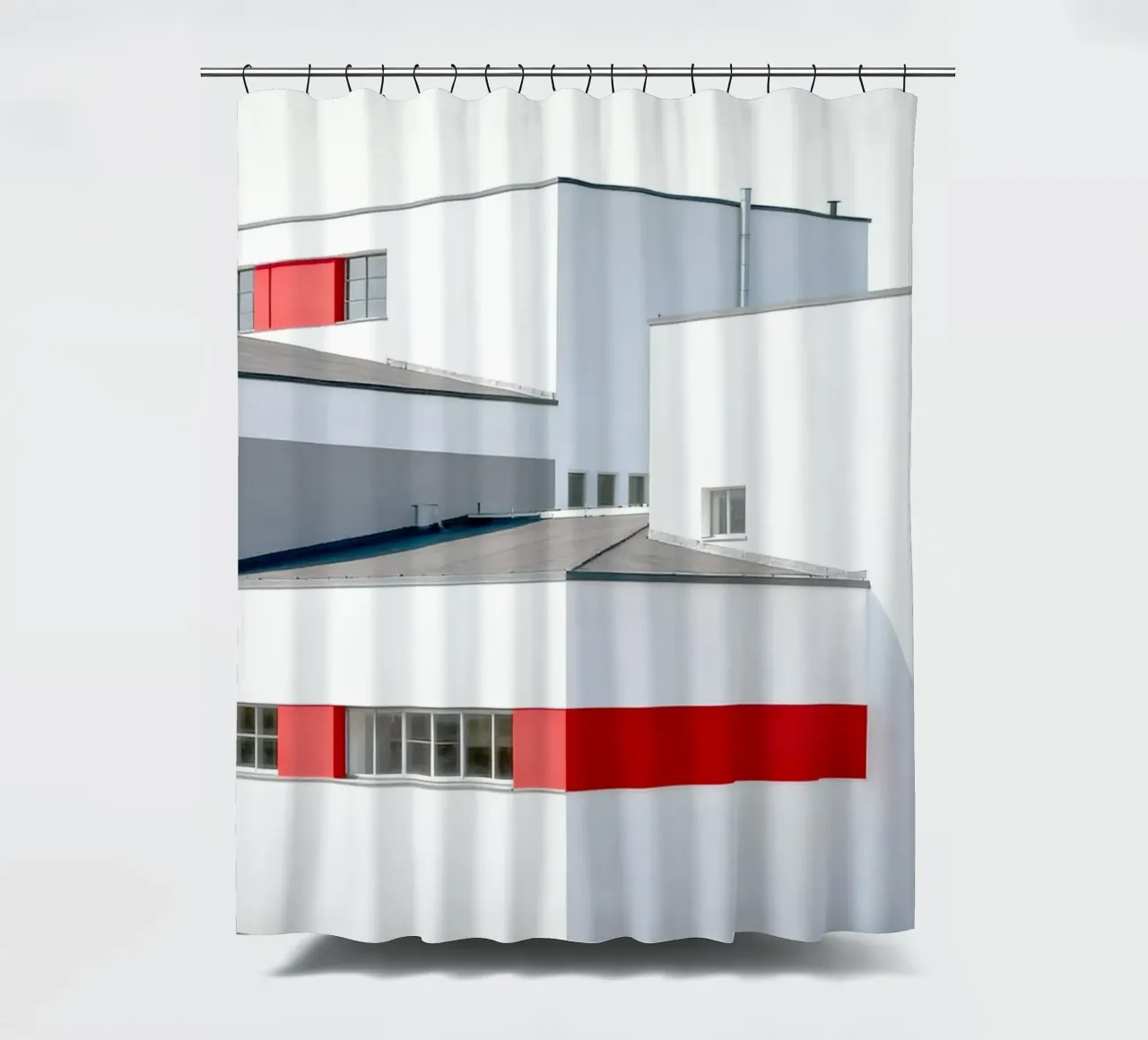 Bauhaus Building Modernist Architecture tenda da doccia da Attaboy Dsgn