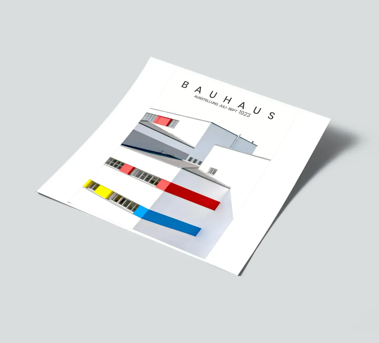 Bauhaus Building Modernist Architecture foglio adesivo da Attaboy Dsgn