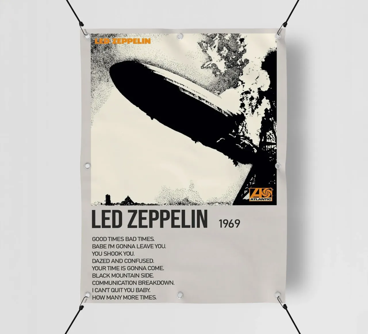 Led Zeppelin telo in pvc da Raptor Metafora