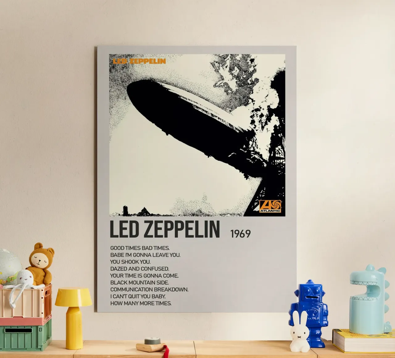 Led Zeppelin alluminio dibond da Raptor Metafora
