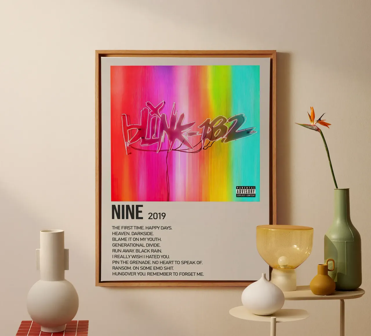 Blink 182 Nine tela da Raptor Metafora