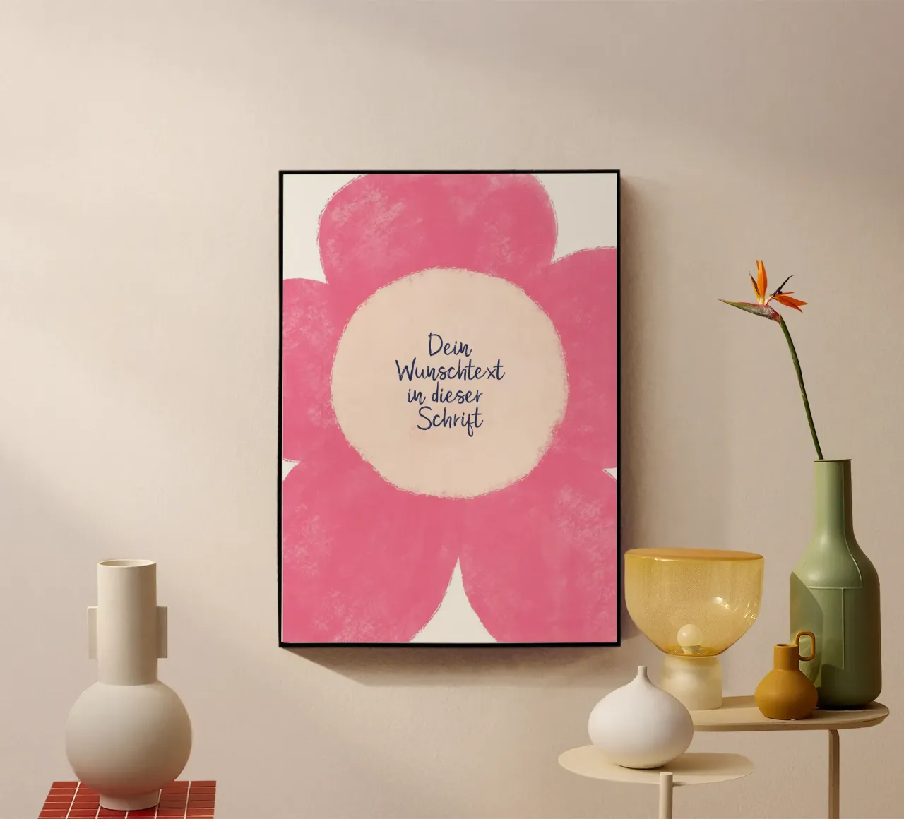 Wunschtext Blume plexiglass da BAINAI
