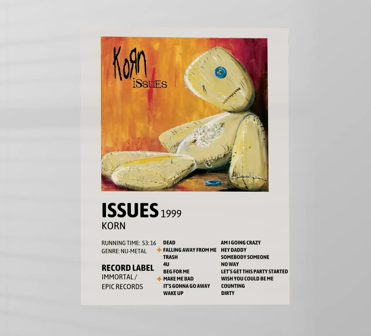 Korn Issues pellicola backlit da Roronoa7