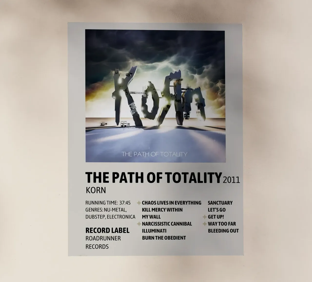 Korn The Path Of Totality pellicola backlit da Roronoa7