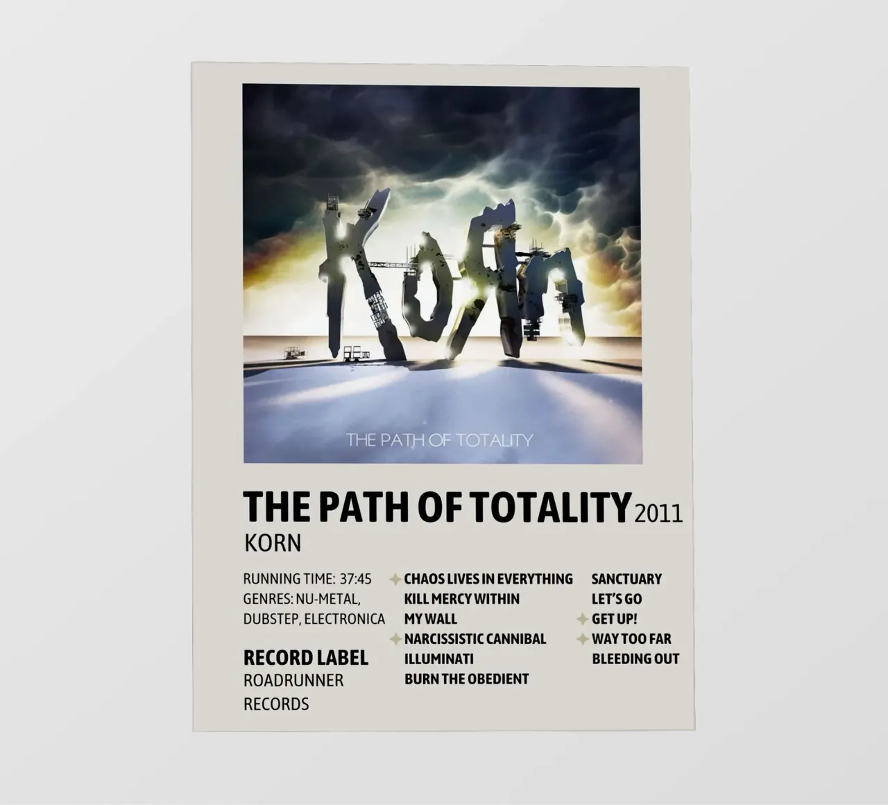 Korn The Path Of Totality telo in pvc da Roronoa7
