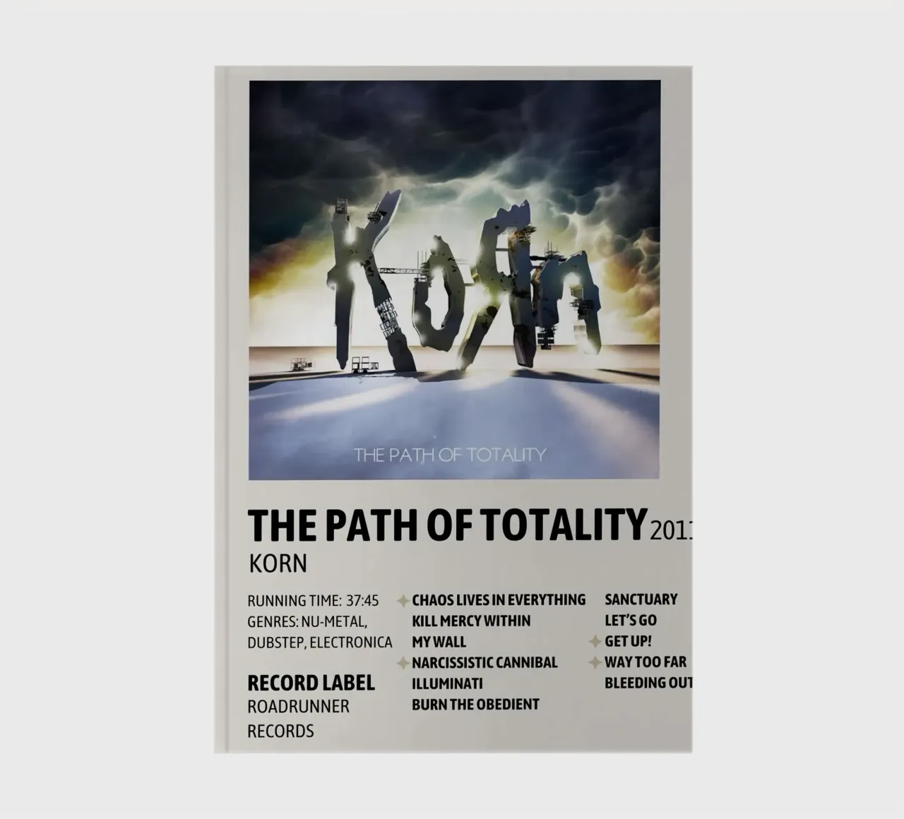 Korn The Path Of Totality notebook by Roronoa7