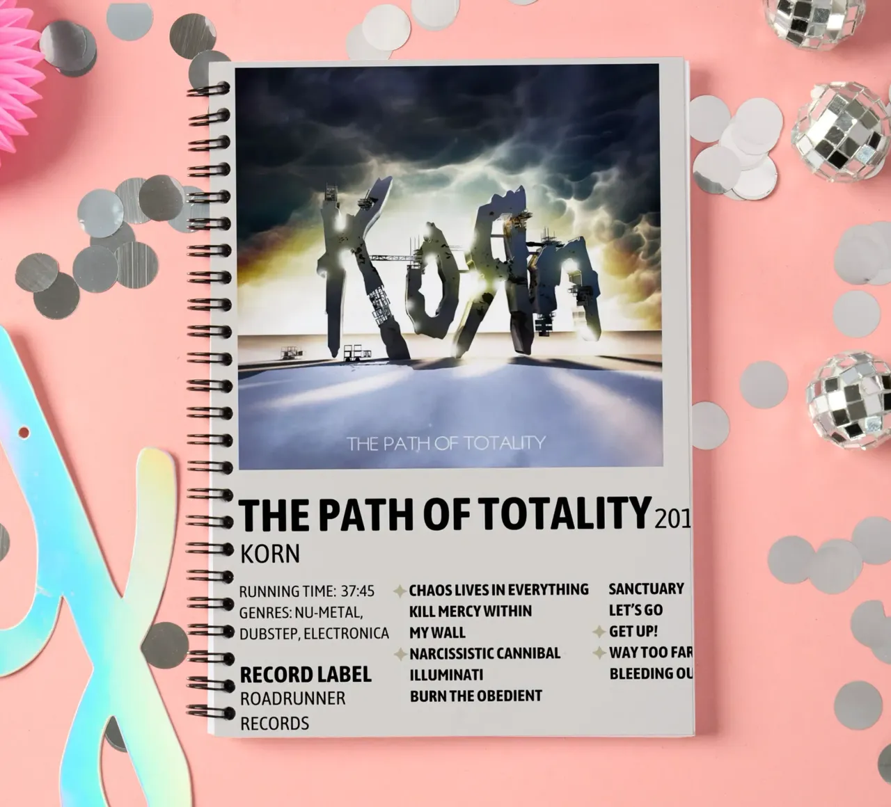 Korn The Path Of Totality spiral notebook by Roronoa7
