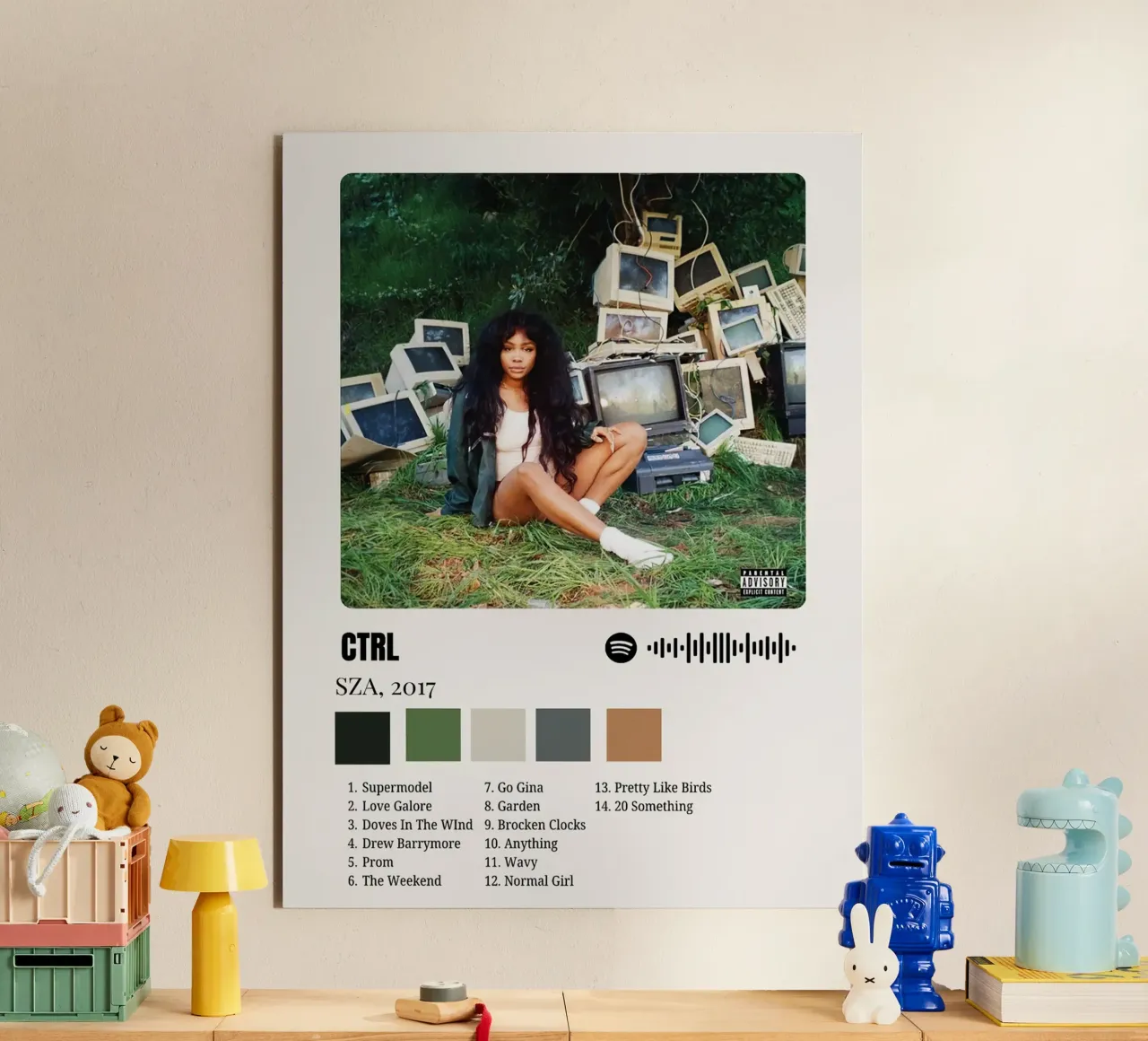 SZA CTRL alluminio dibond da Roronoa7