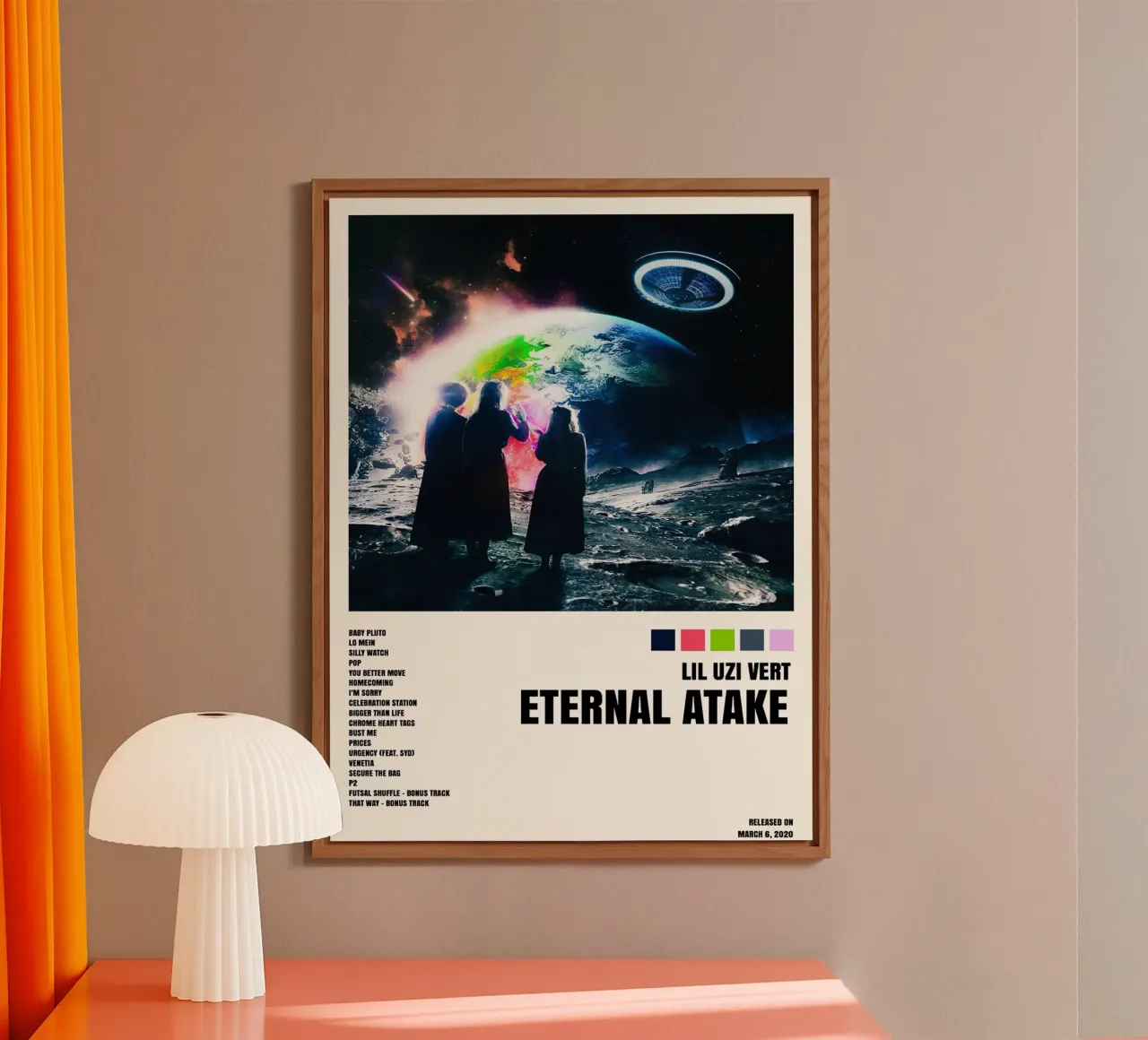 Lil Uzi Vert Eternal Atake alluminio dibond da Roronoa7