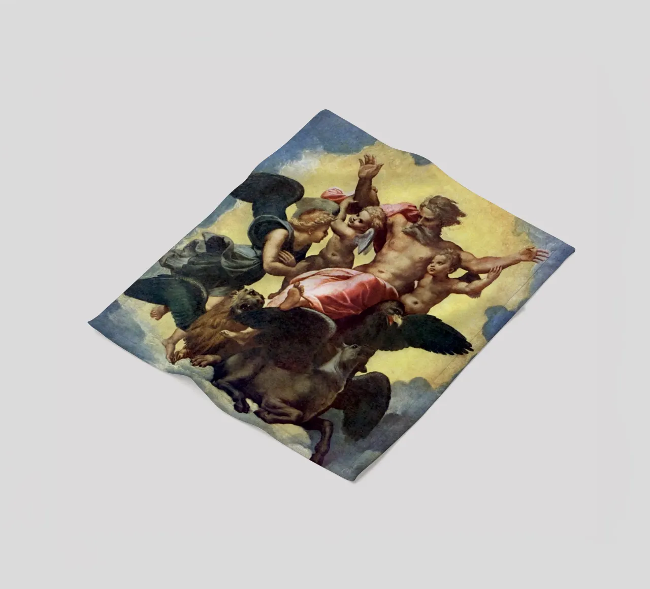 Raffaello - Visione di Ezechiele 1518 | Alto Rinascimento religioso coperta in pile da DreamPrints