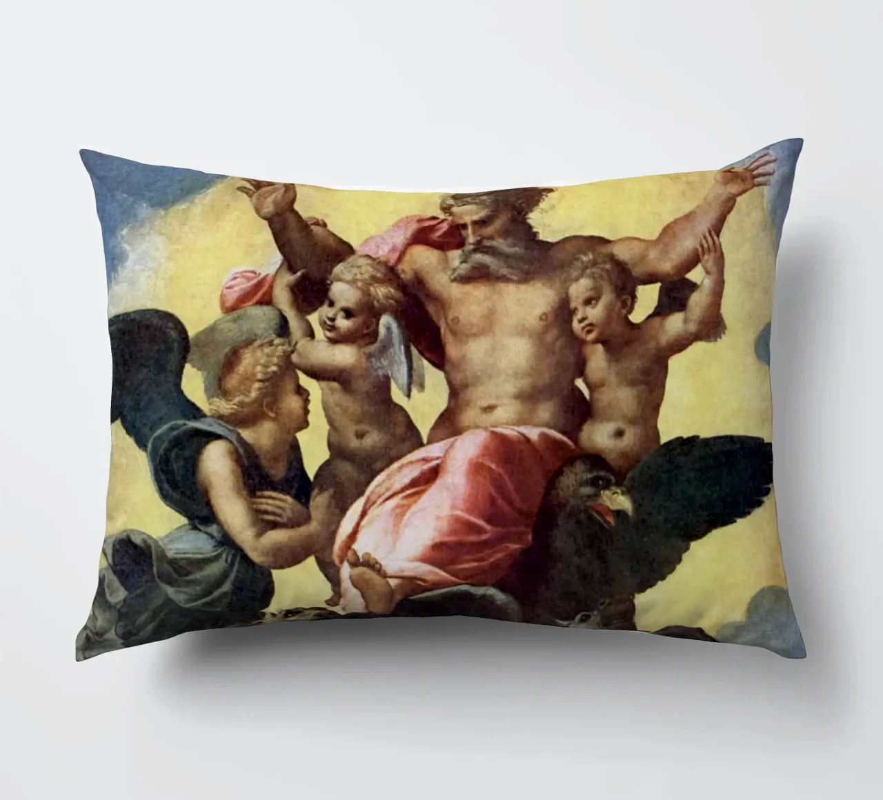 Raffaello - Visione di Ezechiele 1518 | Alto Rinascimento religioso cuscino da DreamPrints