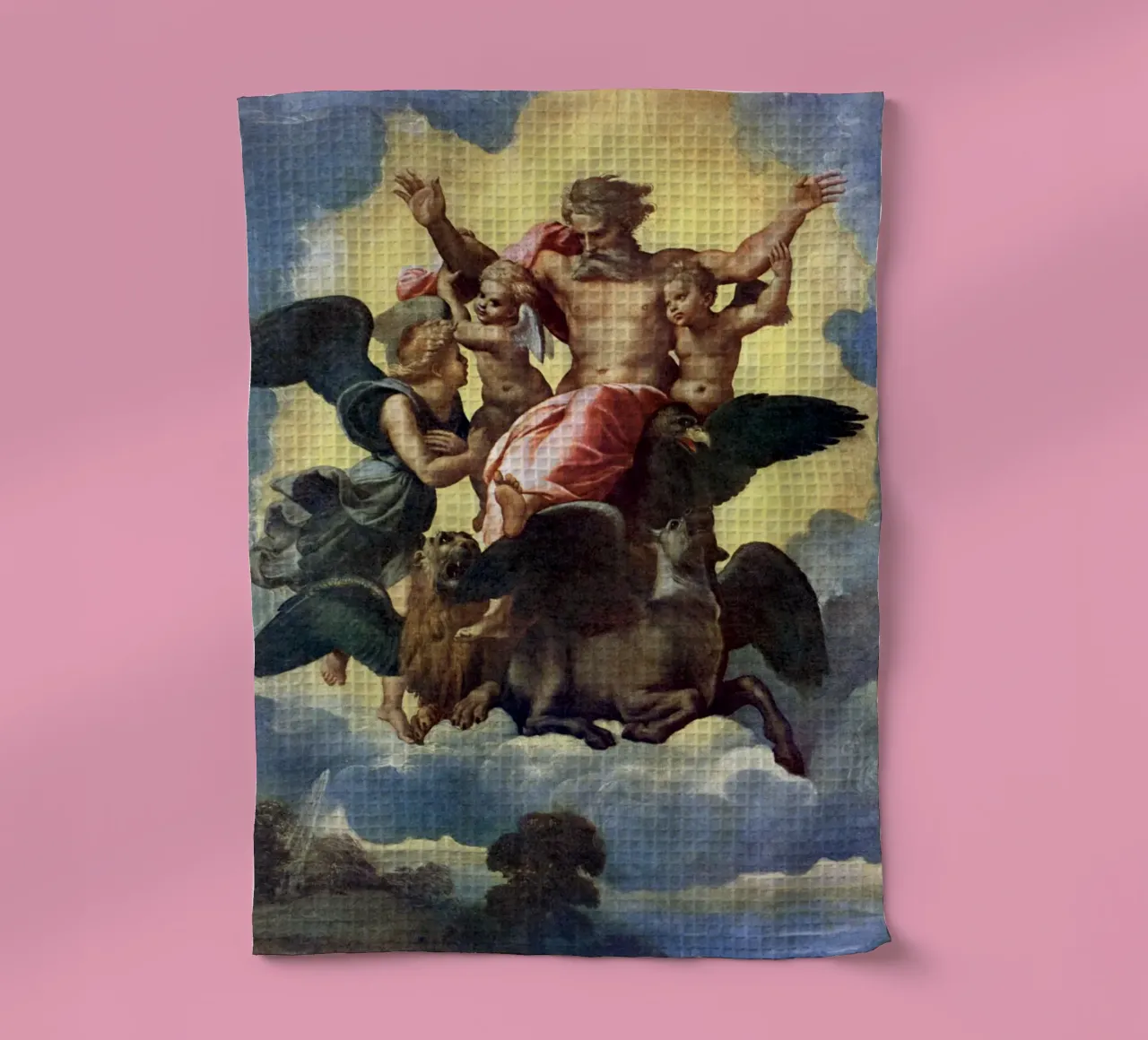 Raffaello - Visione di Ezechiele 1518 | Alto Rinascimento religioso canovaccio da cucina da DreamPrints