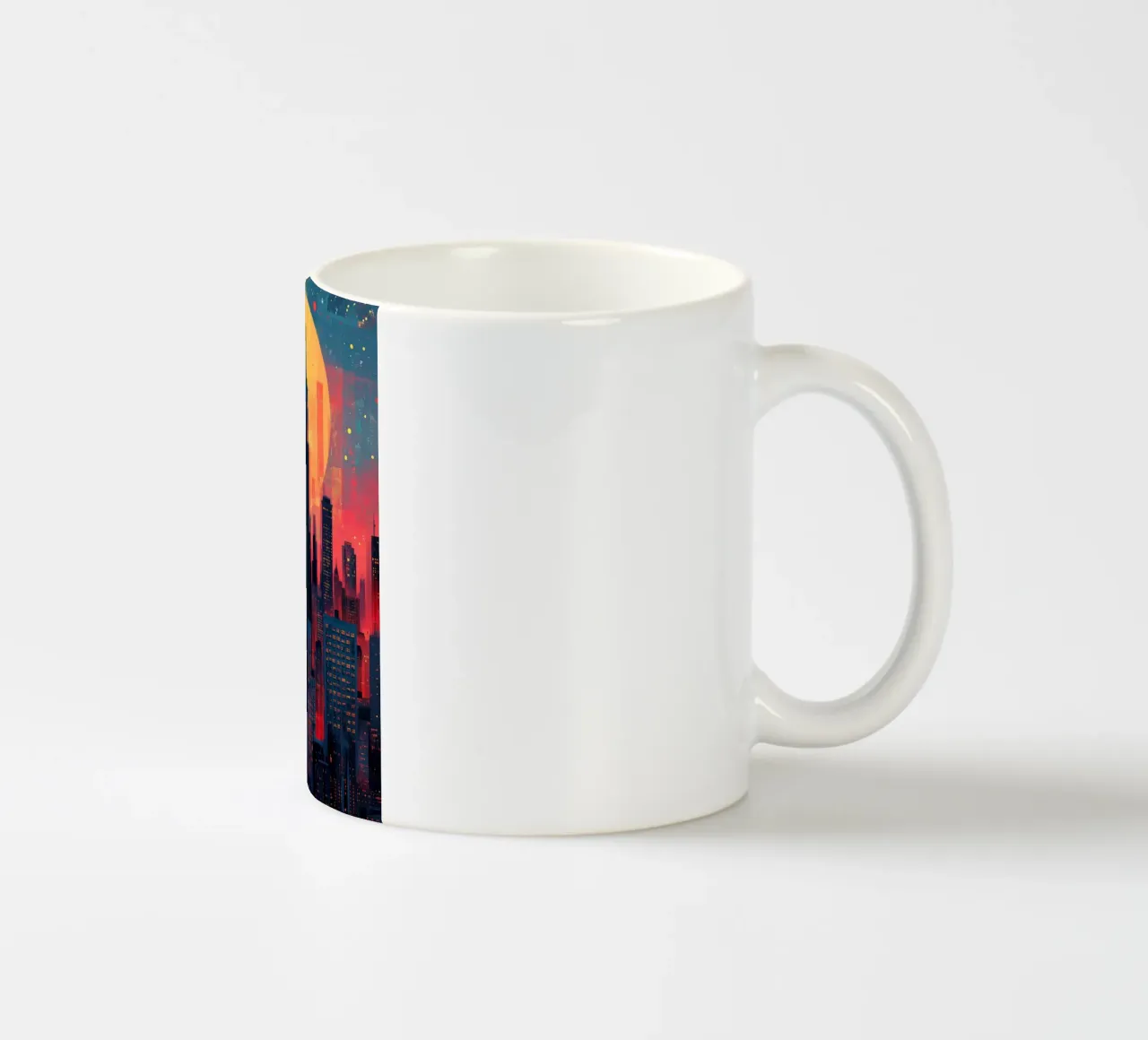 Acquerello di New York tazza in ceramica da Justyna Jaszke JBJart