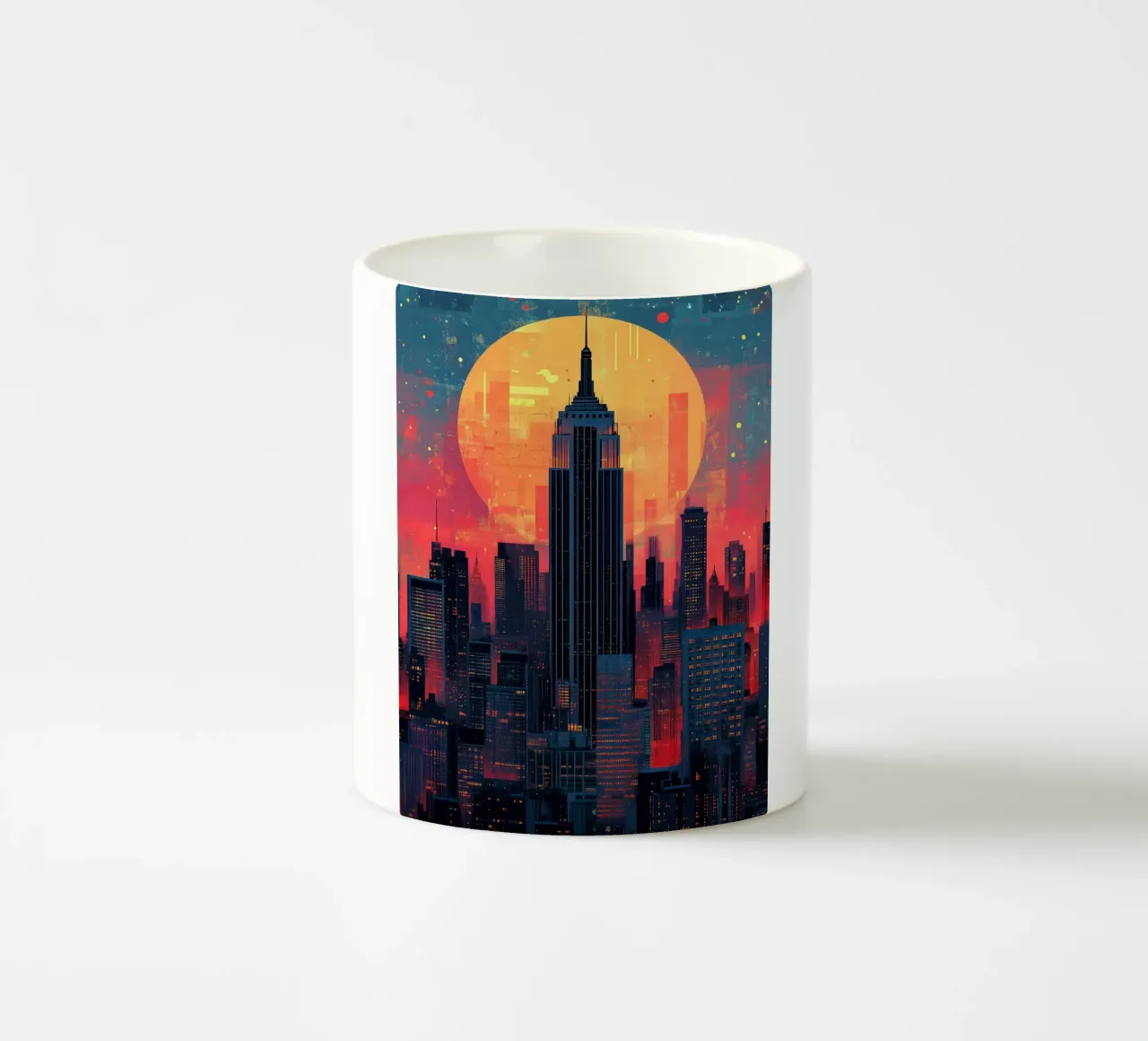Acquerello di New York tazza in ceramica da Justyna Jaszke JBJart