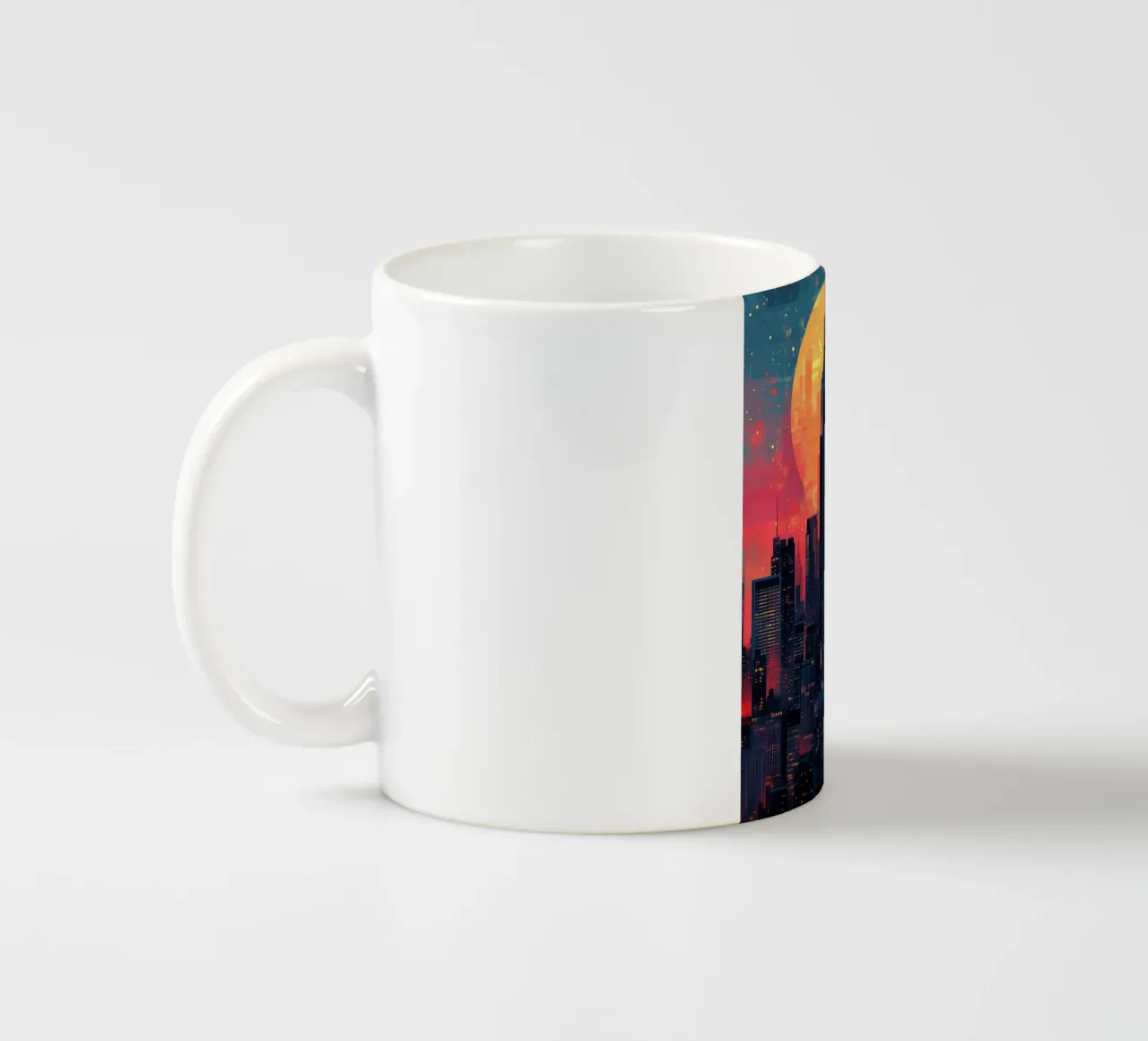 Acquerello di New York tazza in ceramica da Justyna Jaszke JBJart