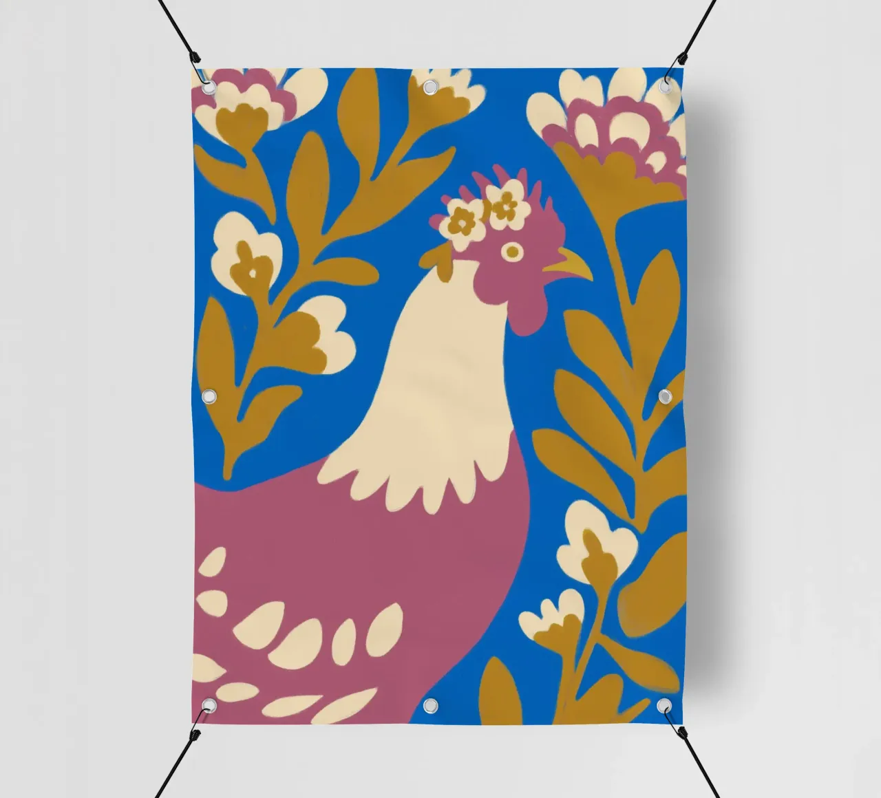 Fiori Huhn, Lili telo in pvc da Carinaprint