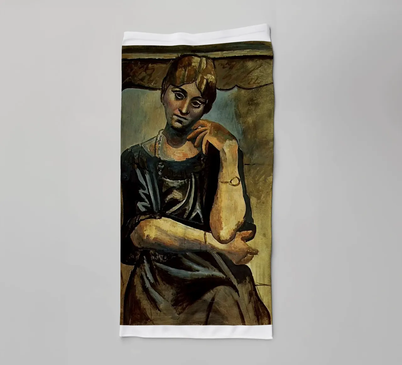 Peinture de Pablo Picasso représentant une belle femme serviette de bain de eternal nino