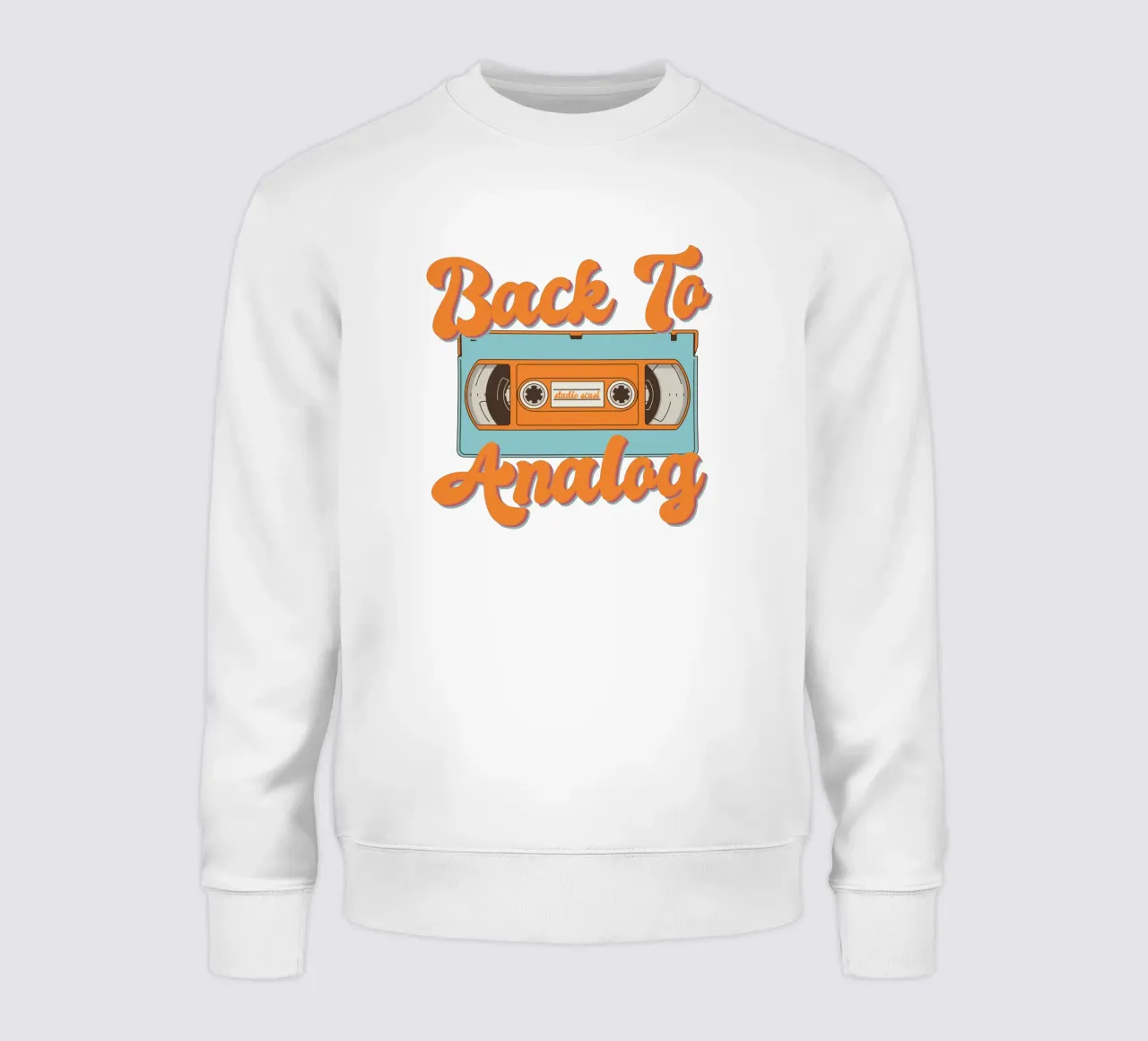 Tape Retro Kassette - Back to Analog felpa da studio scusi