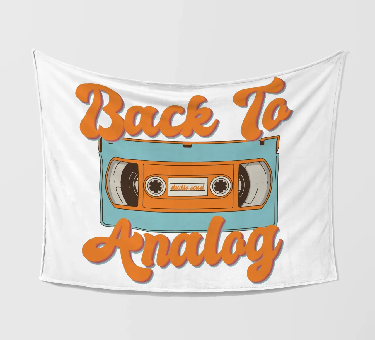 Tape Retro Kassette - Back to Analog coperta in pile da studio scusi