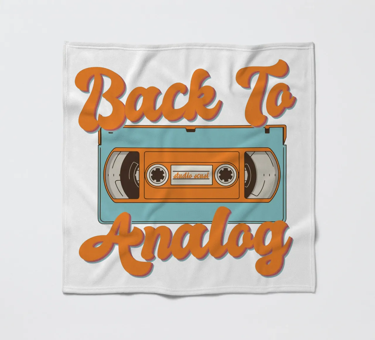 Tape Retro Kassette - Back to Analog coperta in pile da studio scusi