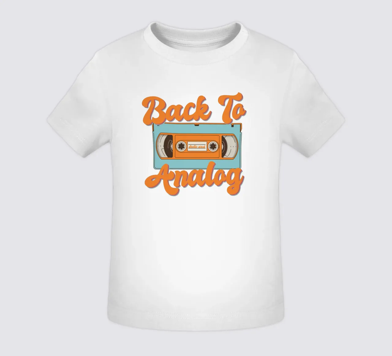 Tape Retro Kassette - Back to Analog maglietta neonato da studio scusi