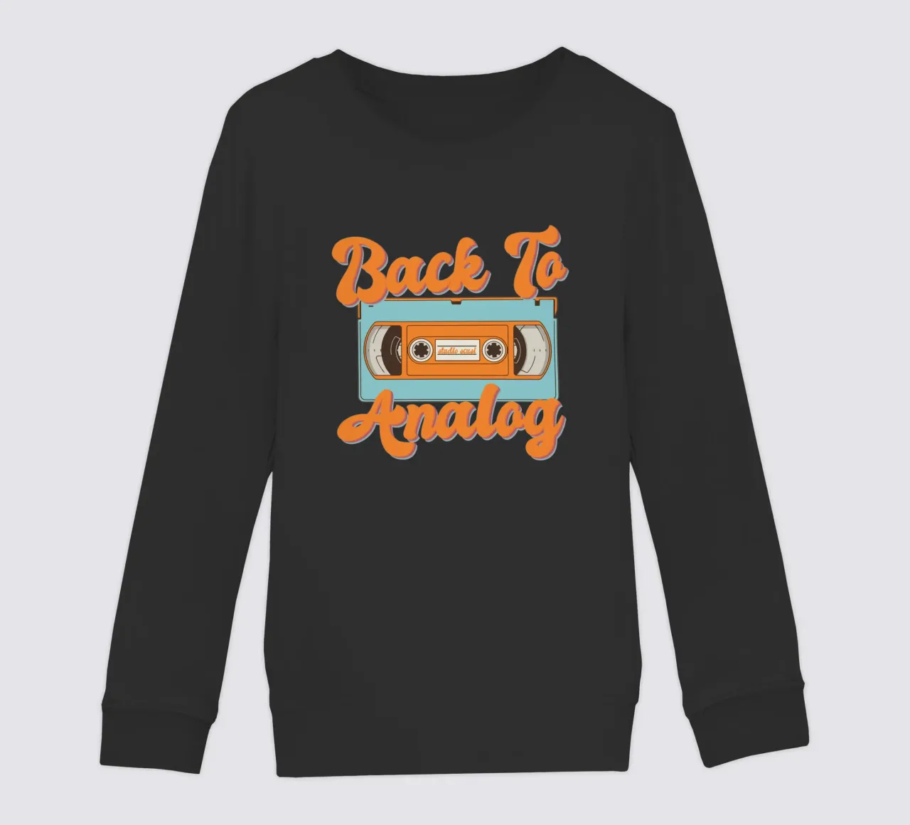 Tape Retro Kassette - Back to Analog Kinder Sweatshirt von studio scusi