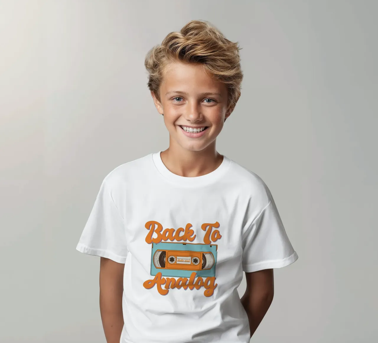 Tape Retro Kassette - Back to Analog t-shirt bambini da studio scusi