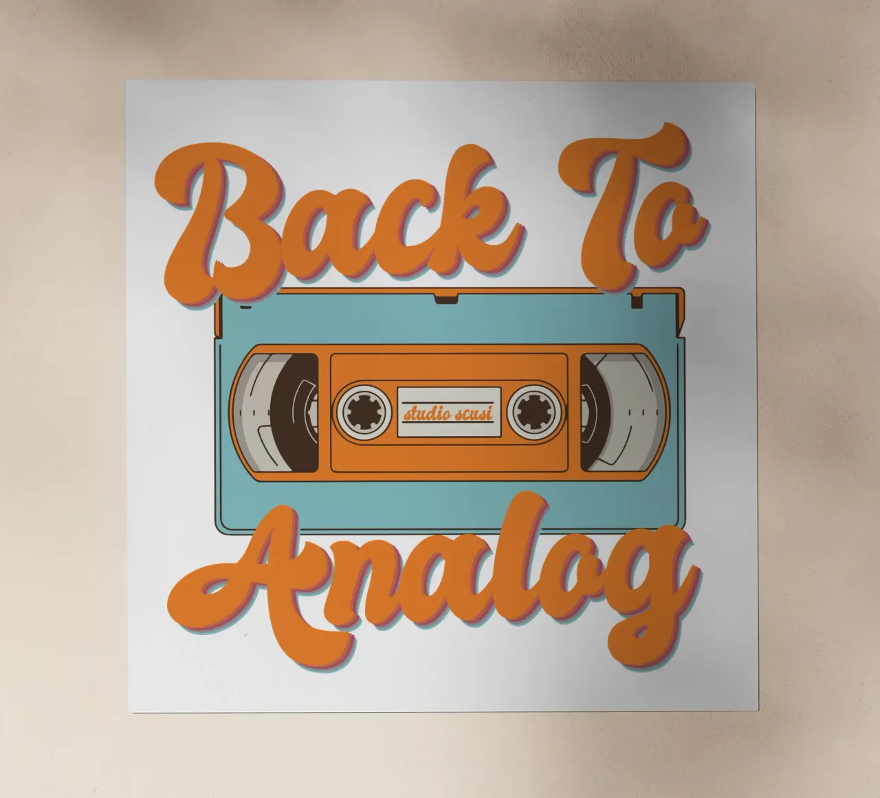 Tape Retro Kassette - Back to Analog pellicola backlit da studio scusi