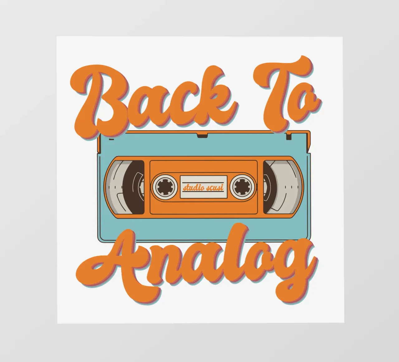 Tape Retro Kassette - Back to Analog pellicola backlit da studio scusi