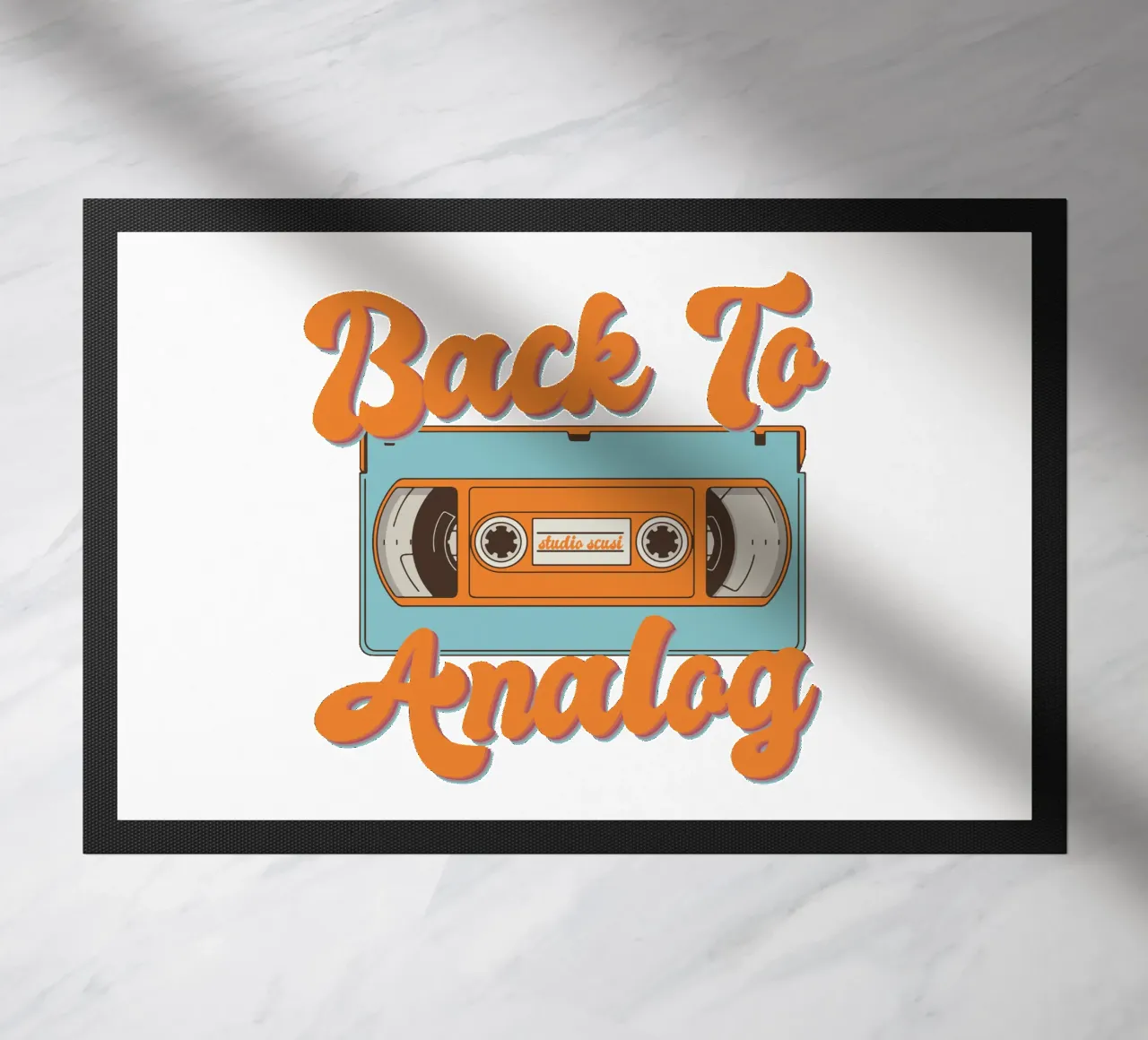 Tape Retro Kassette - Back to Analog felpudo de studio scusi