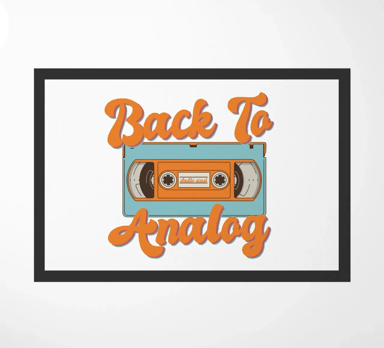 Tape Retro Kassette - Back to Analog felpudo de studio scusi