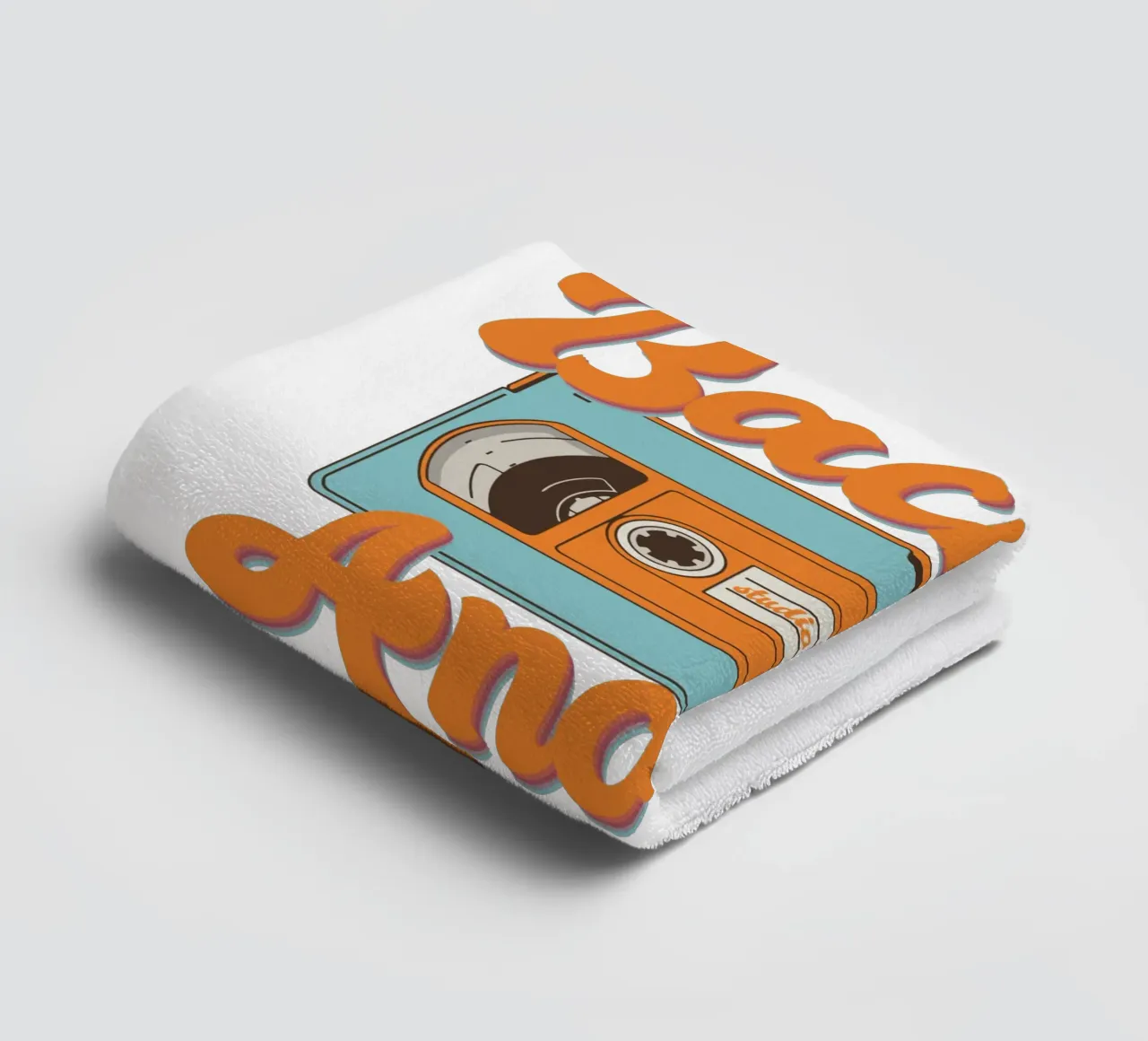 Tape Retro Kassette - Back to Analog Handtuch von studio scusi